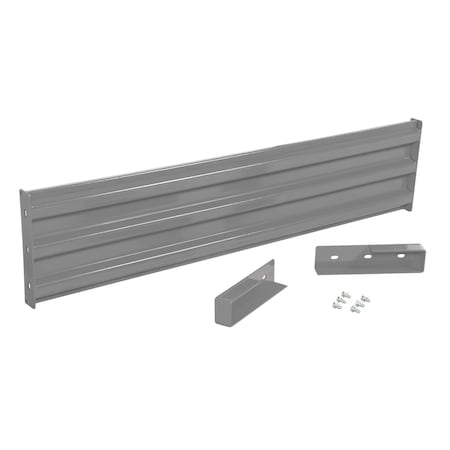 Vestil Drop-In Style Guard Rail 6 Ft Gray Semi Gloss GR-F3R-DI-6-GYSG